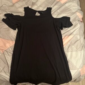 Black Off the Shoulder Dress